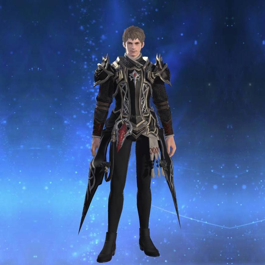 Ornate Chromite Mail of Maiming's gearset image male.