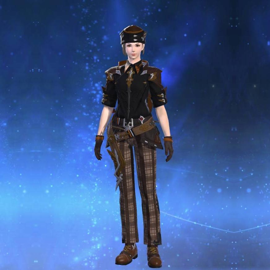 Ghost Barque Coatee of Casting's gearset image female.
