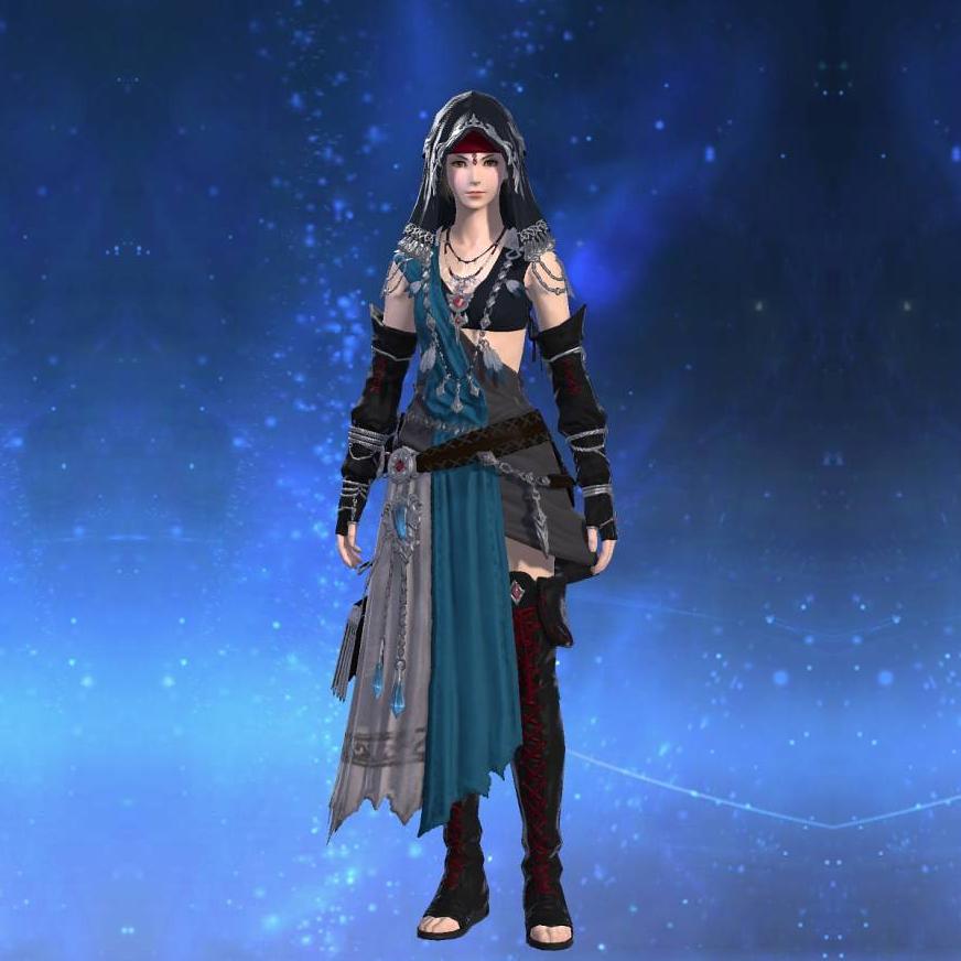 Ghost Barque Himation of Scouting's gearset image female.