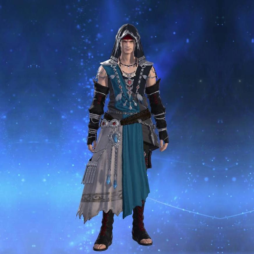 Ghost Barque Himation of Scouting's gearset image male.