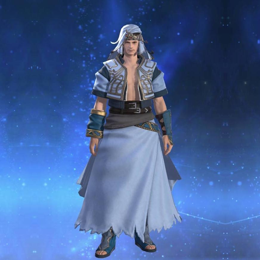 Ghost Barque Vest of Healing's gearset image male.