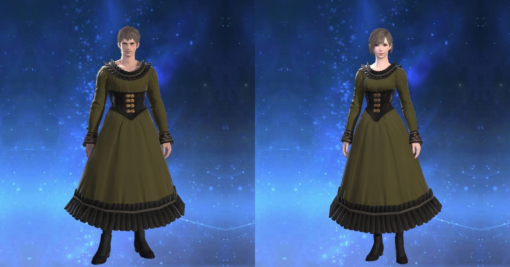 Thavnairian Wool Autumn Dress ｜ FFXIV ARMOURY COLLECTION