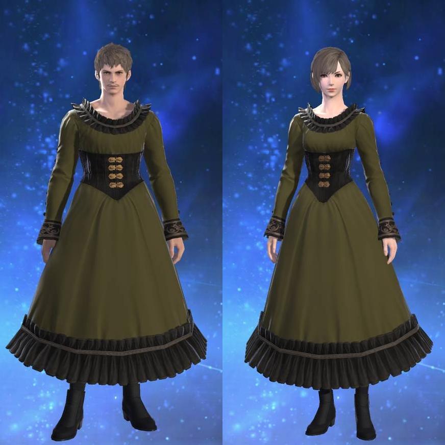 Thavnairian Wool Autumn Dress's gearset image.