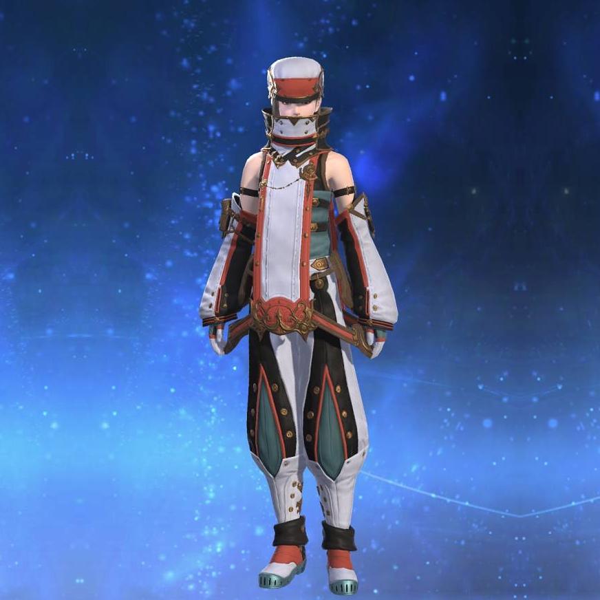 Skallic Jacket of Scouting's gearset image female.
