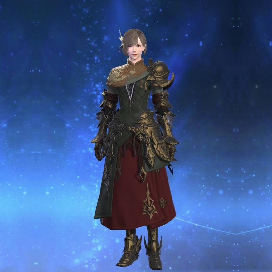 Tigerskin Coat of Fending's gearset image female.