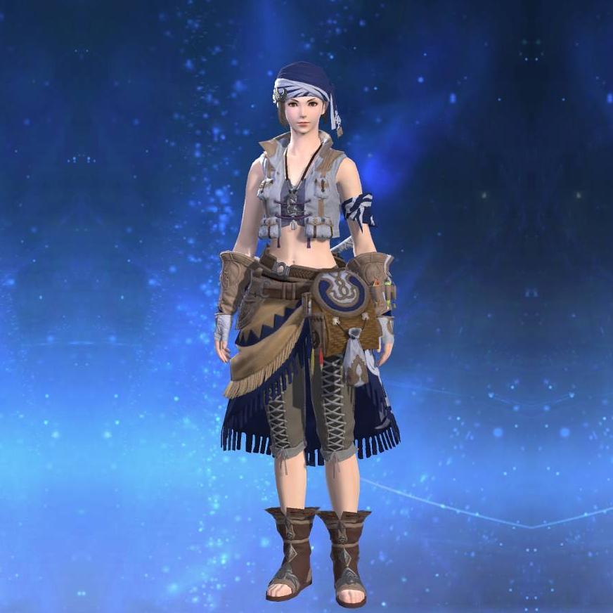 Augmented Tackleking's Vest's gearset image female.