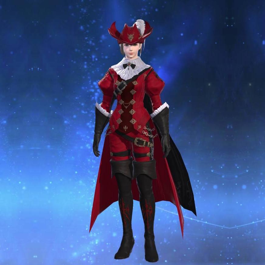 Anemos Duelist's Tabard's gearset image female.