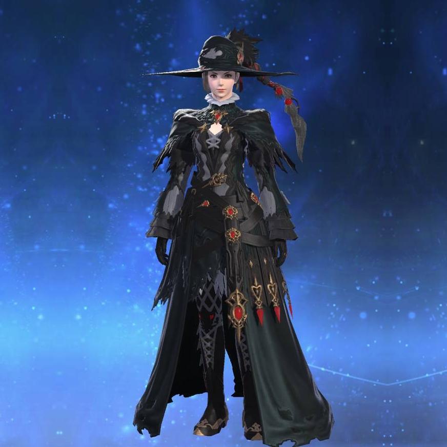 Augmented True Linen Robe of Casting's gearset image female.
