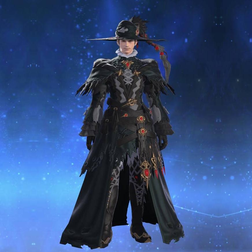 Augmented True Linen Robe of Casting's gearset image male.