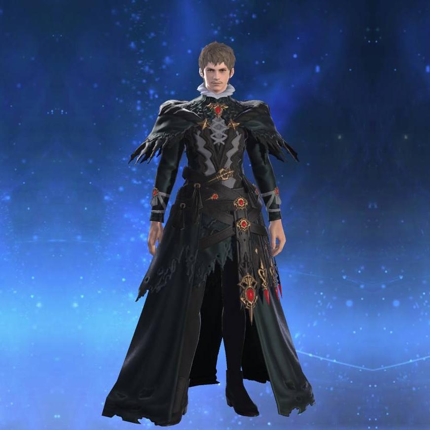 Ornate True Linen Robe of Casting's gearset image male.