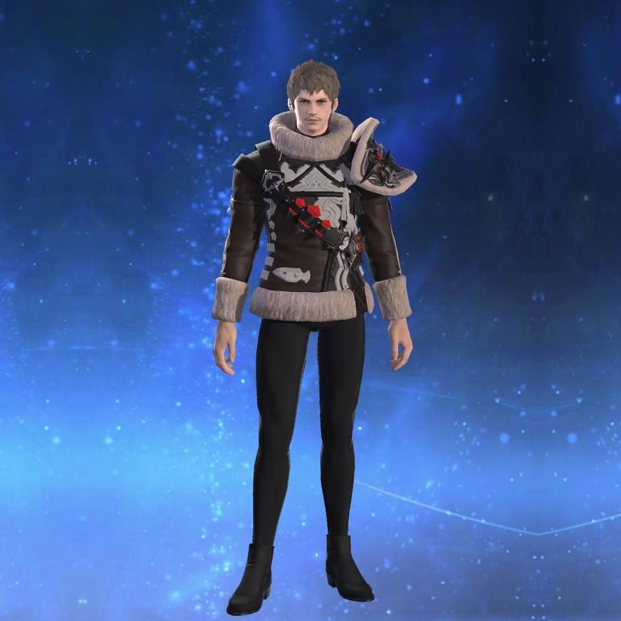 Ornate True Linen Jacket of Scouting's gearset image male.