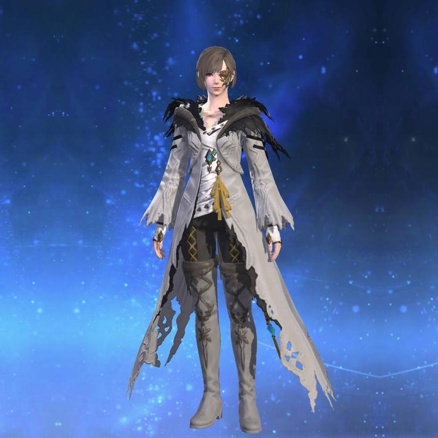 Augmented True Linen Coat of Striking's gearset image female.