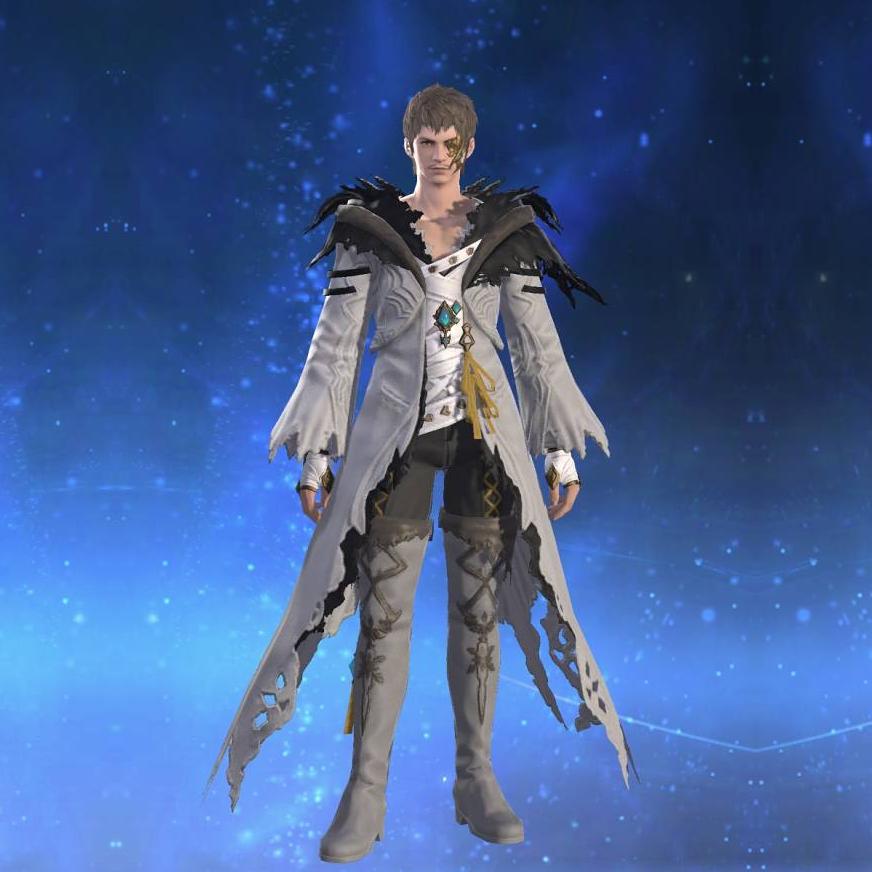 Augmented True Linen Coat of Striking's gearset image male.