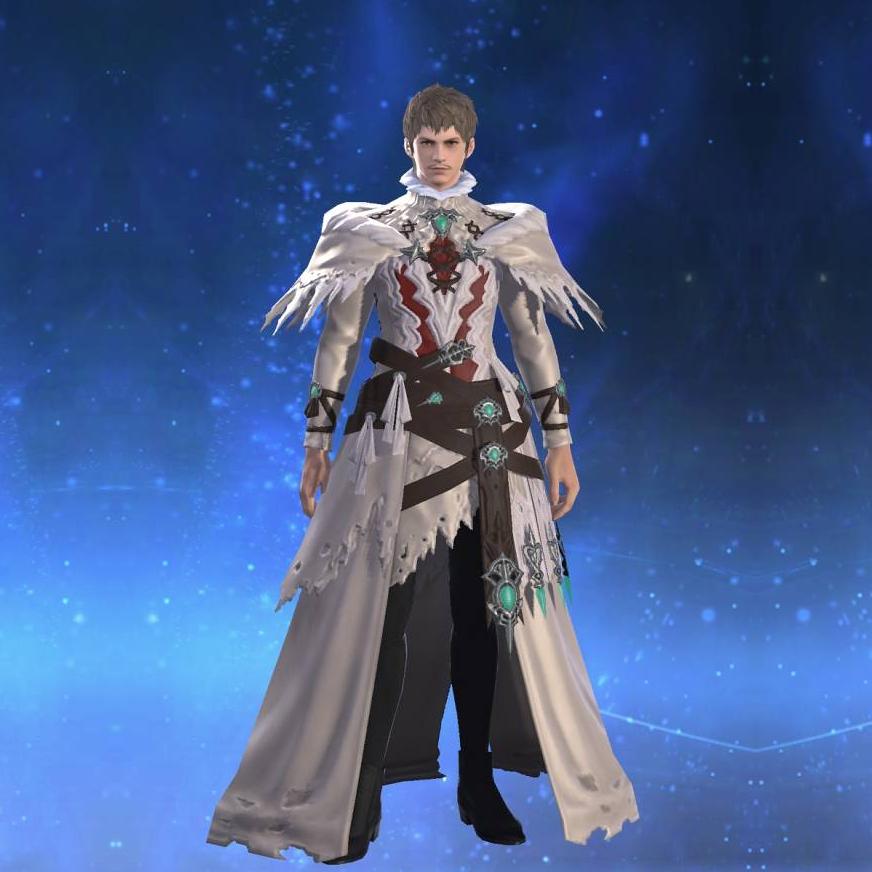 Ornate True Linen Robe of Healing's gearset image male.