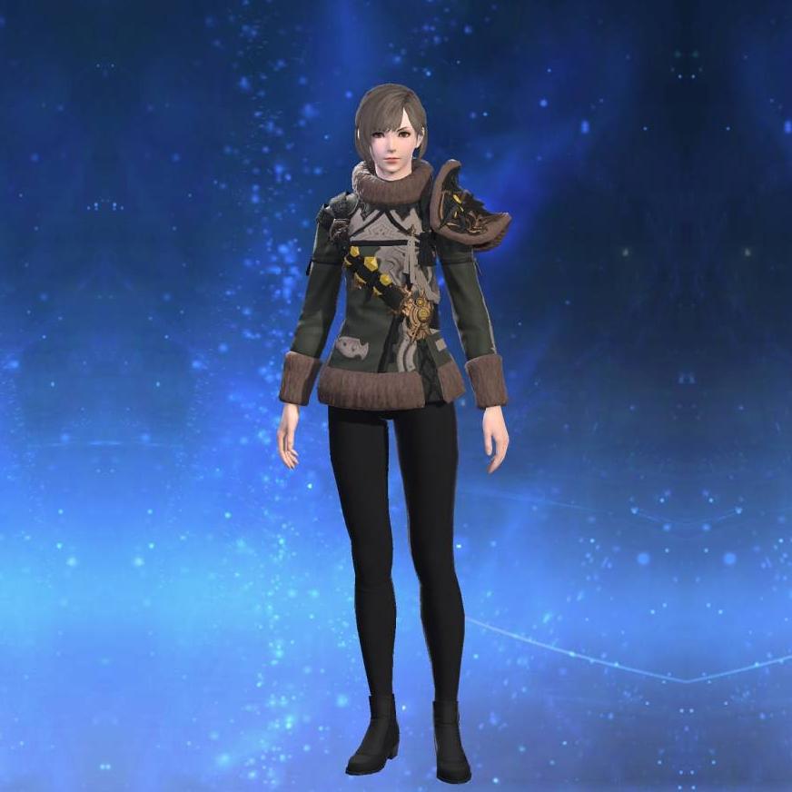 Ornate True Linen Jacket of Aiming's gearset image female.