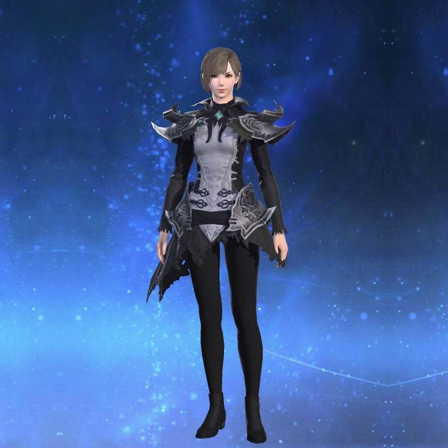Ornate Nightsteel Mail of Maiming's gearset image female.