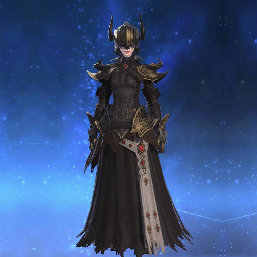Nightsteel Armor of Fending's gearset image female.