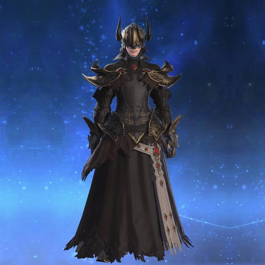 Nightsteel Armor of Fending's gearset image male.