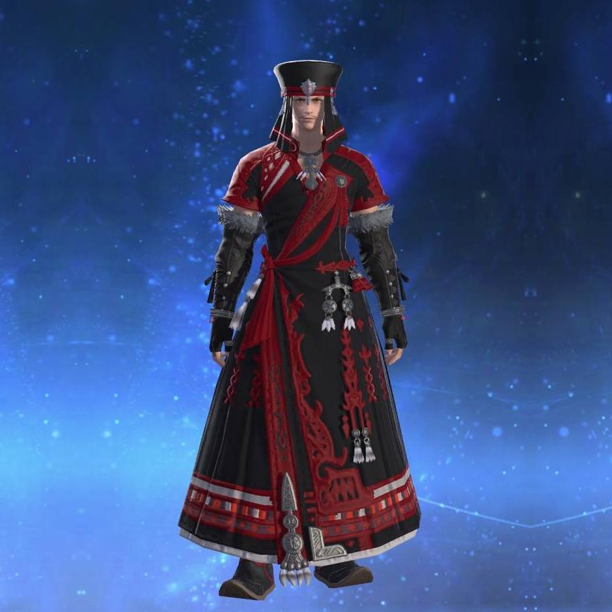 Nomad's Coat of Casting's gearset image male.
