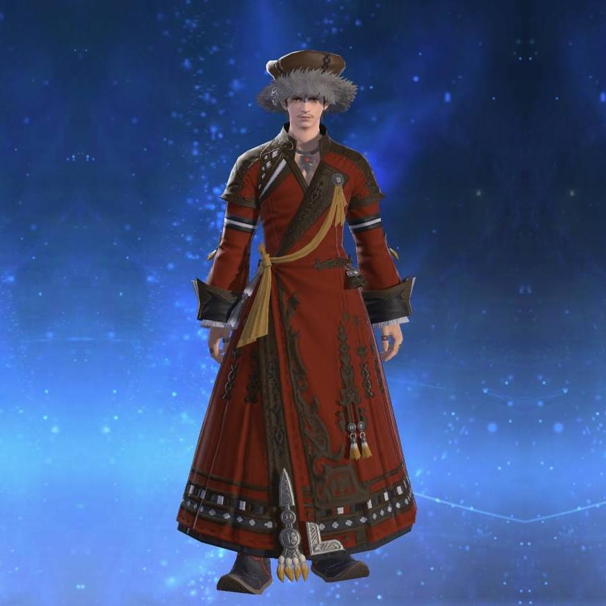 Nomad's Coat of Striking's gearset image male.