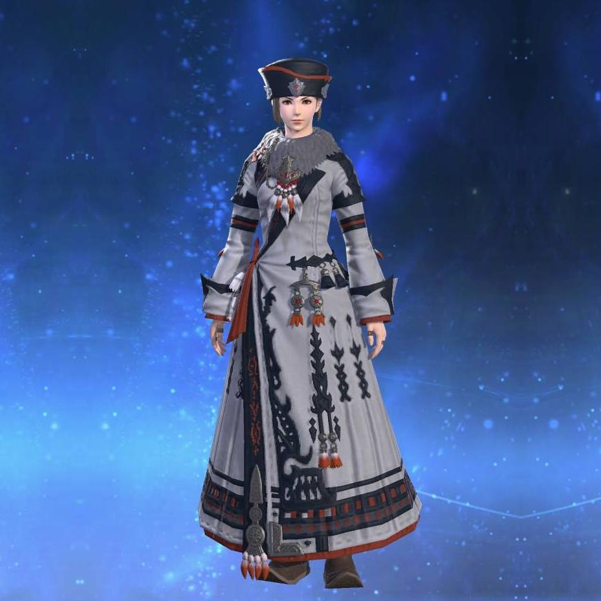 Nomad's Coat of Healing's gearset image female.