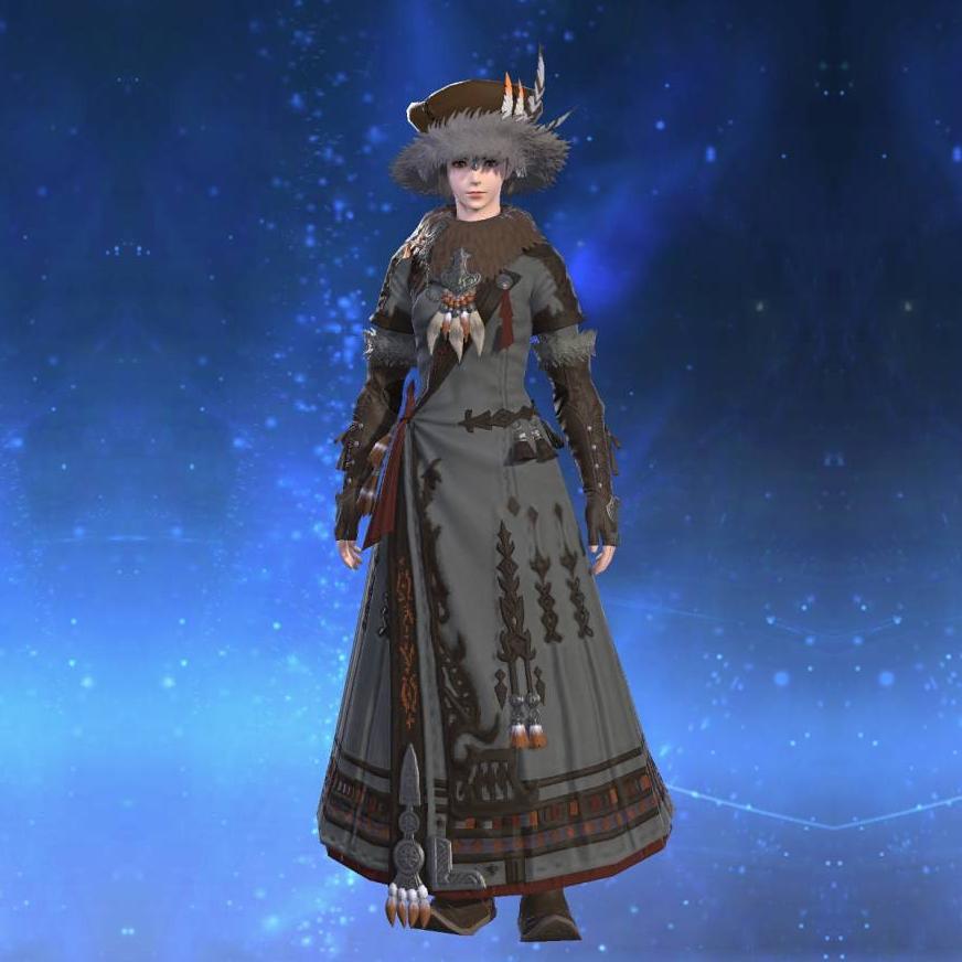 Nomad's Coat of Aiming's gearset image female.