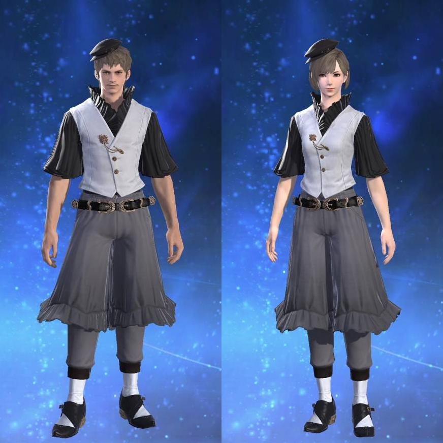 Boulevardier's Ruffled Shirt's gearset image.