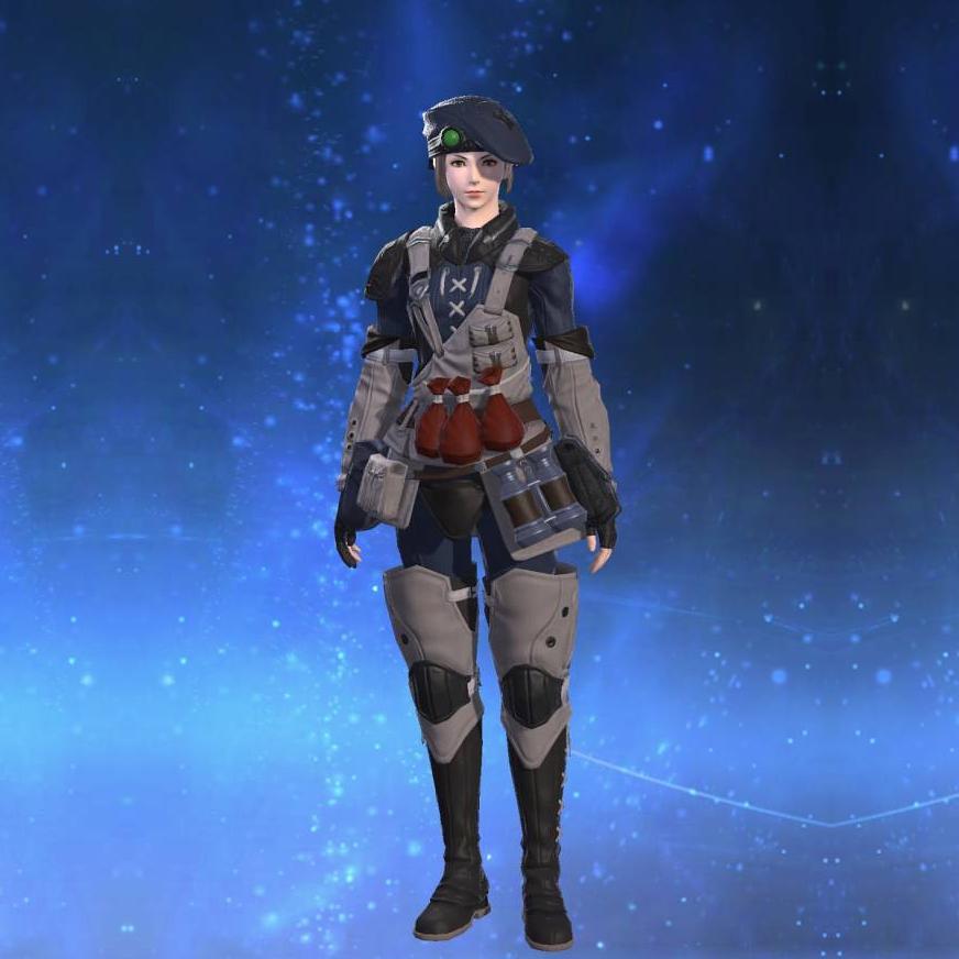 Royal Volunteer's Gambison of Healing's gearset image female.