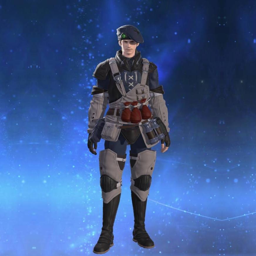 Royal Volunteer's Gambison of Healing's gearset image male.