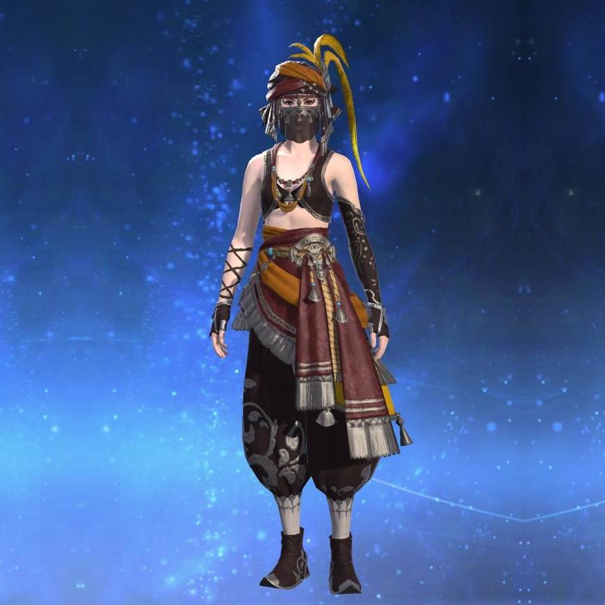 Marid Leather Bolero of Gathering's gearset image female.