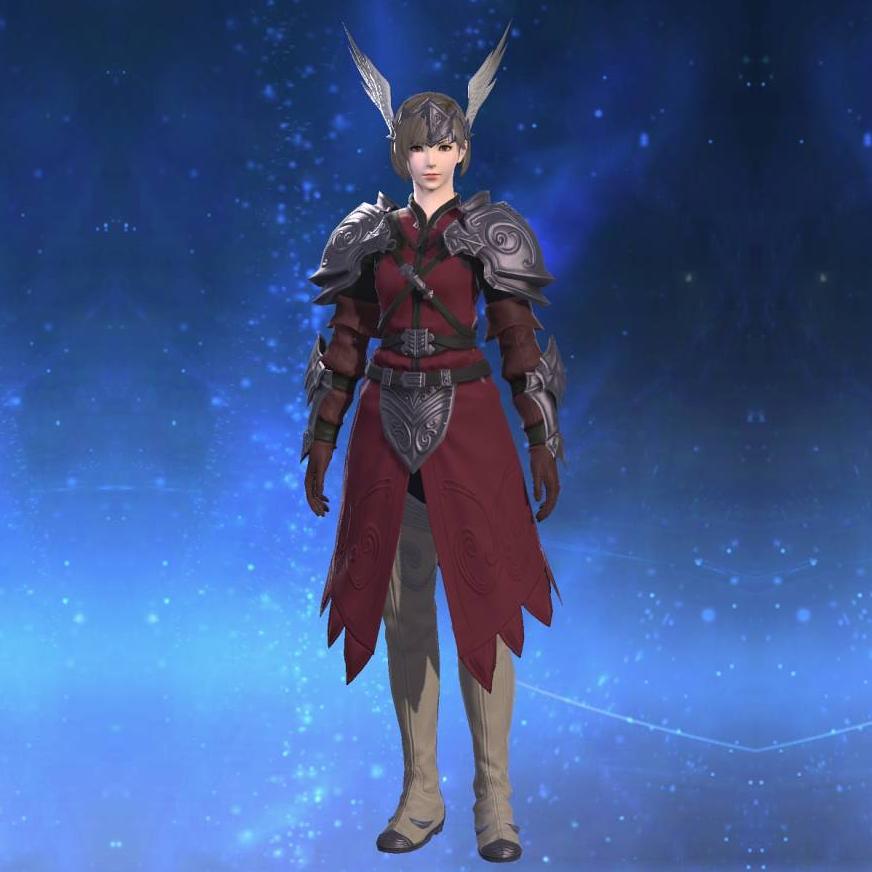 Valerian Rune Fencer's Mail's gearset image female.