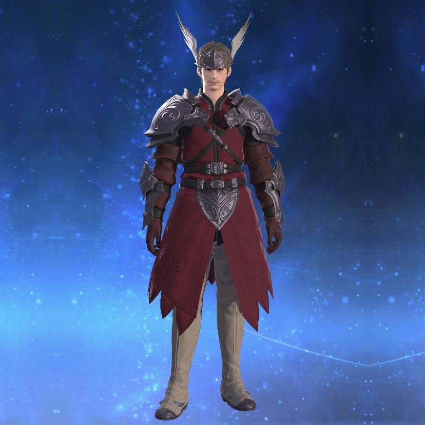 Valerian Rune Fencer's Mail's gearset image male.