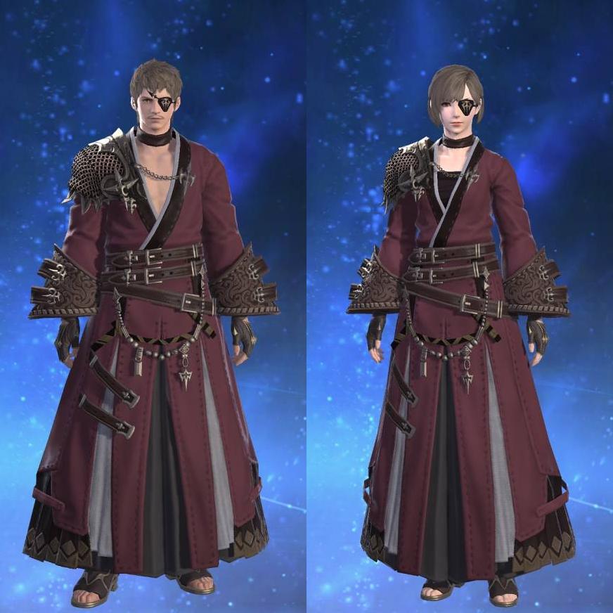 夜摩装束【弓士】's gearset image.