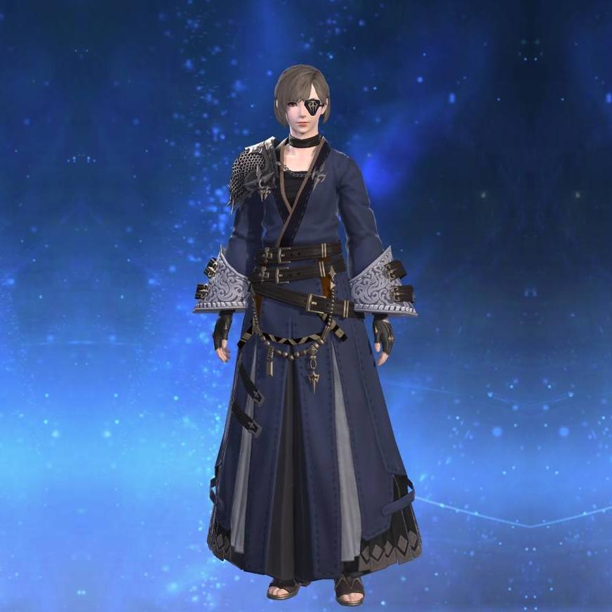 夜摩装束【拳士】's gearset image female.