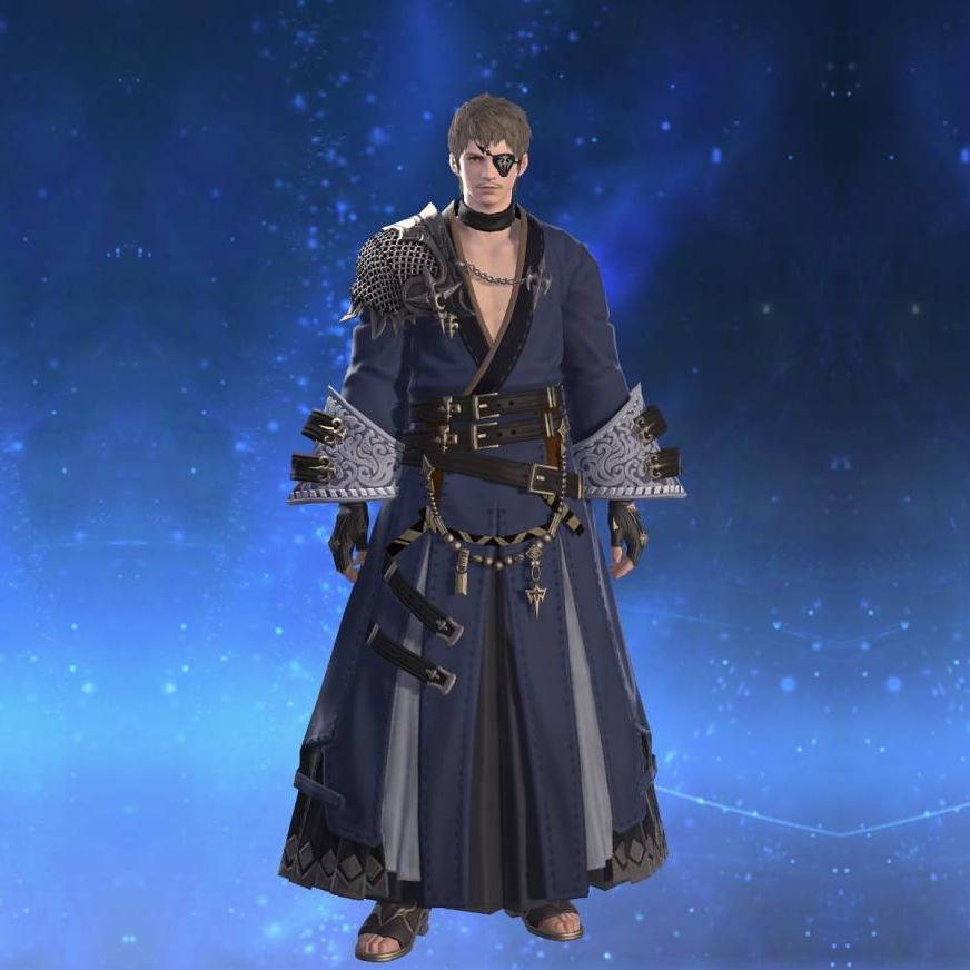 夜摩装束【拳士】's gearset image male.