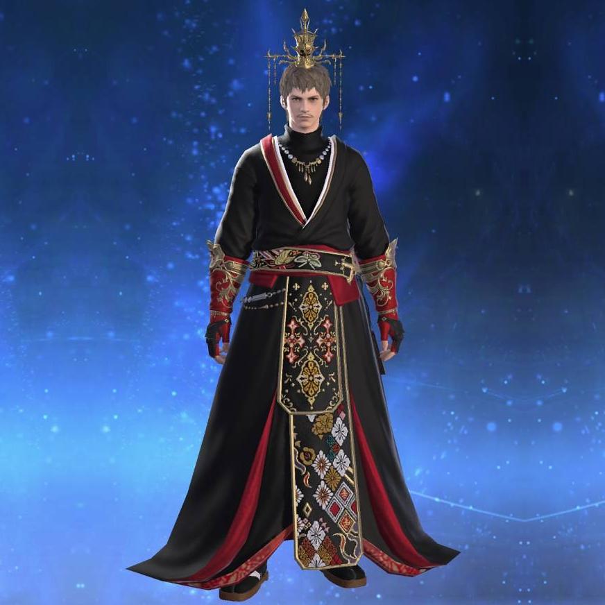 夜摩装束【術士】's gearset image male.