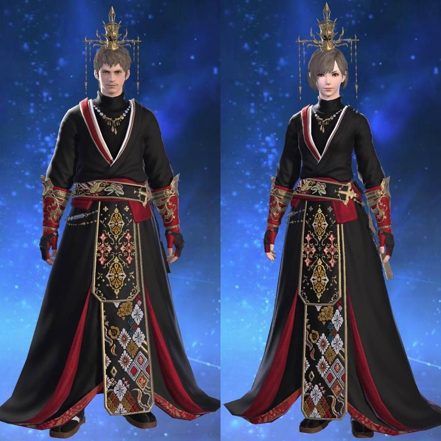 夜摩装束【術士】's gearset image.