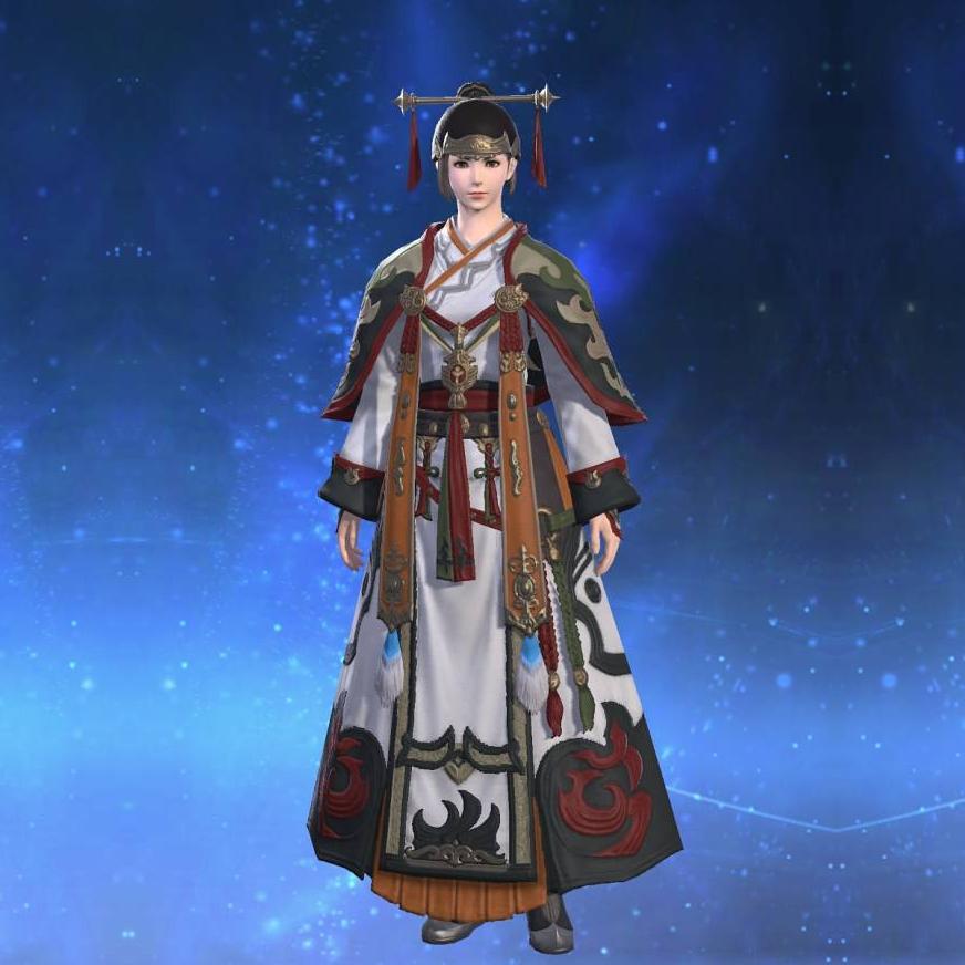 大龍脈装束【学士】's gearset image female.