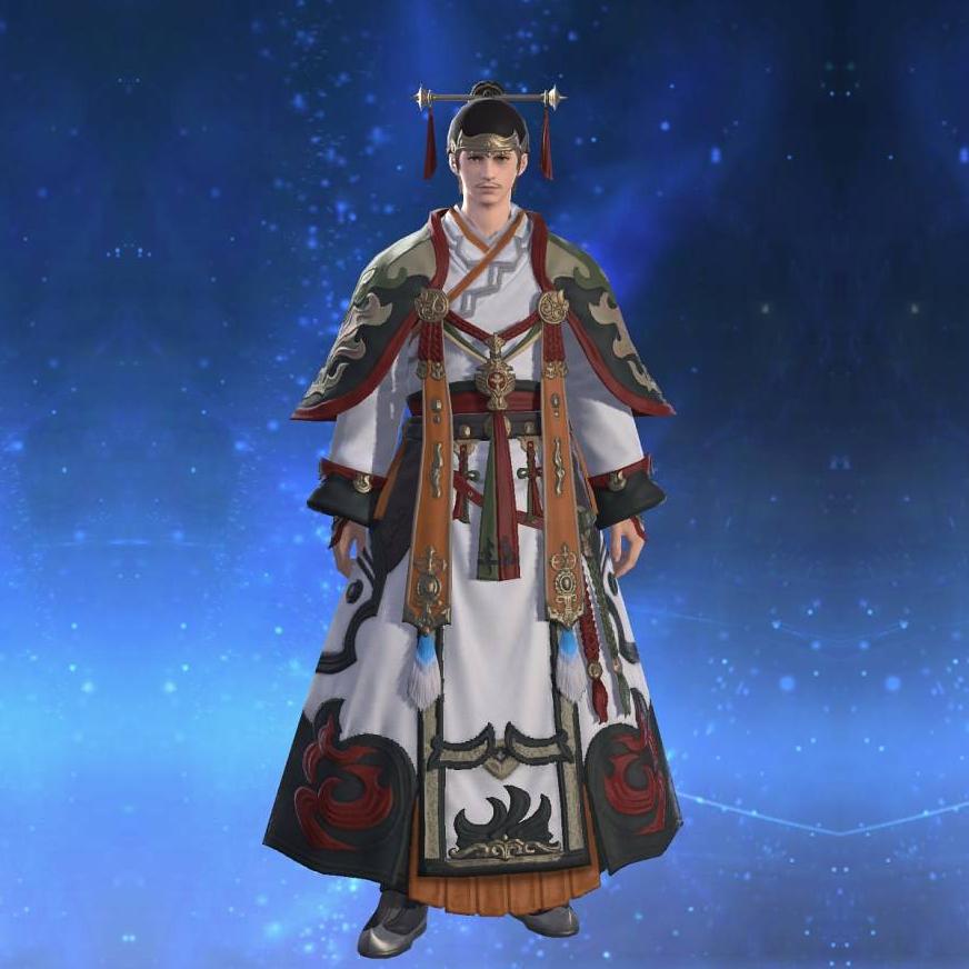 大龍脈装束【学士】's gearset image male.