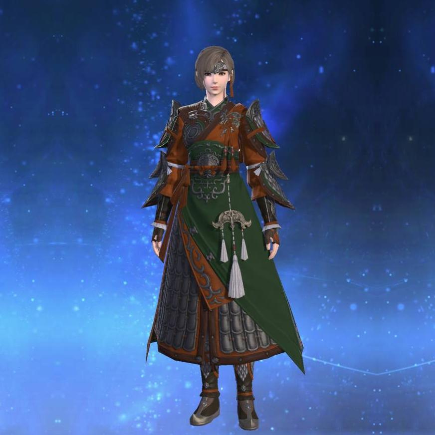 大龍脈装束【弓士】's gearset image female.