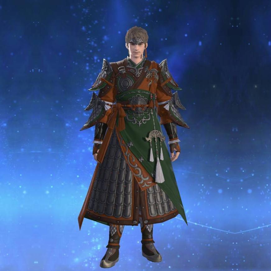 大龍脈装束【弓士】's gearset image male.