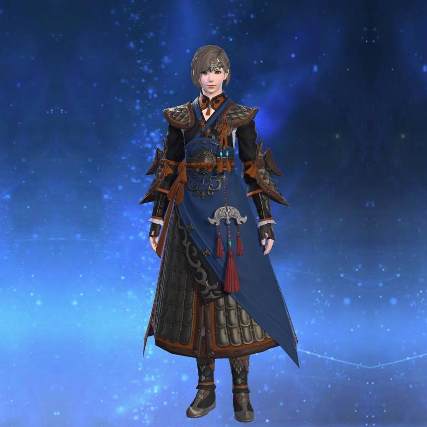 大龍脈装束【槍士】's gearset image female.