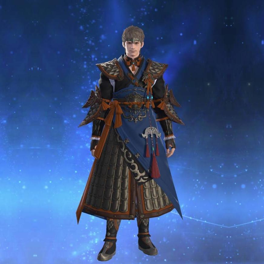 大龍脈装束【槍士】's gearset image male.