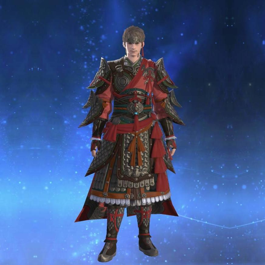 大龍脈装束【武士】's gearset image male.