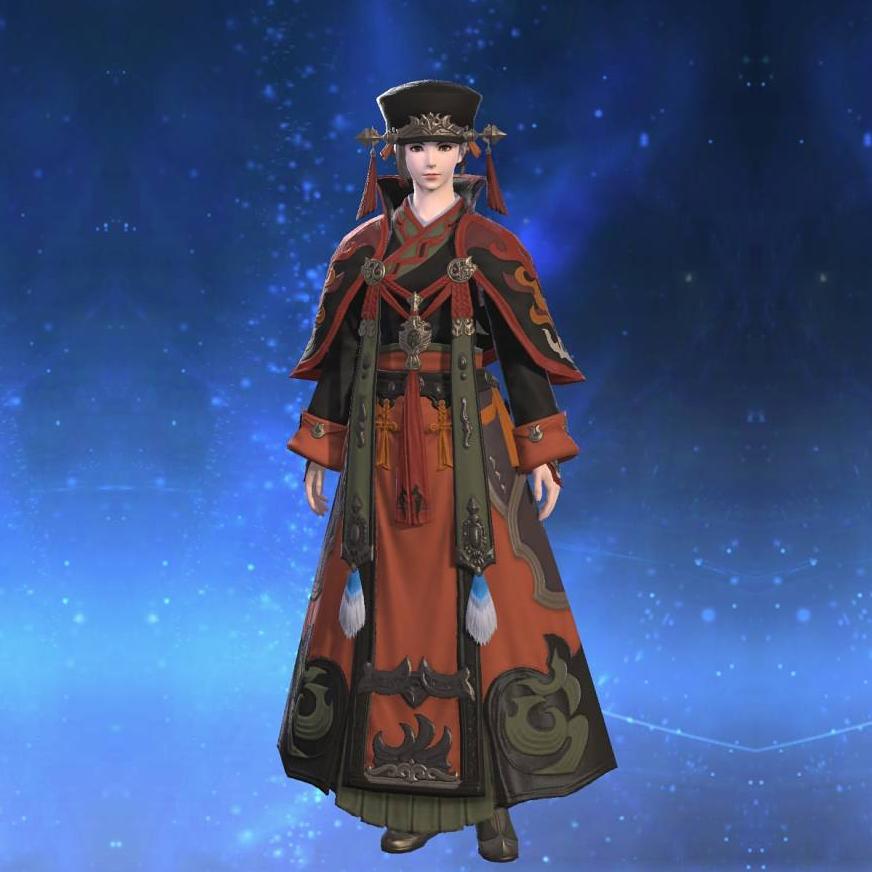 大龍脈装束【術士】's gearset image female.