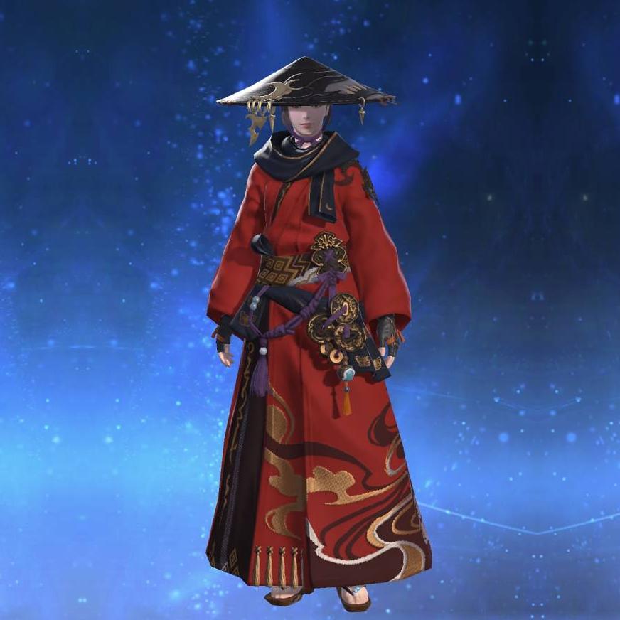 Anemos Myochin Haori's gearset image female.