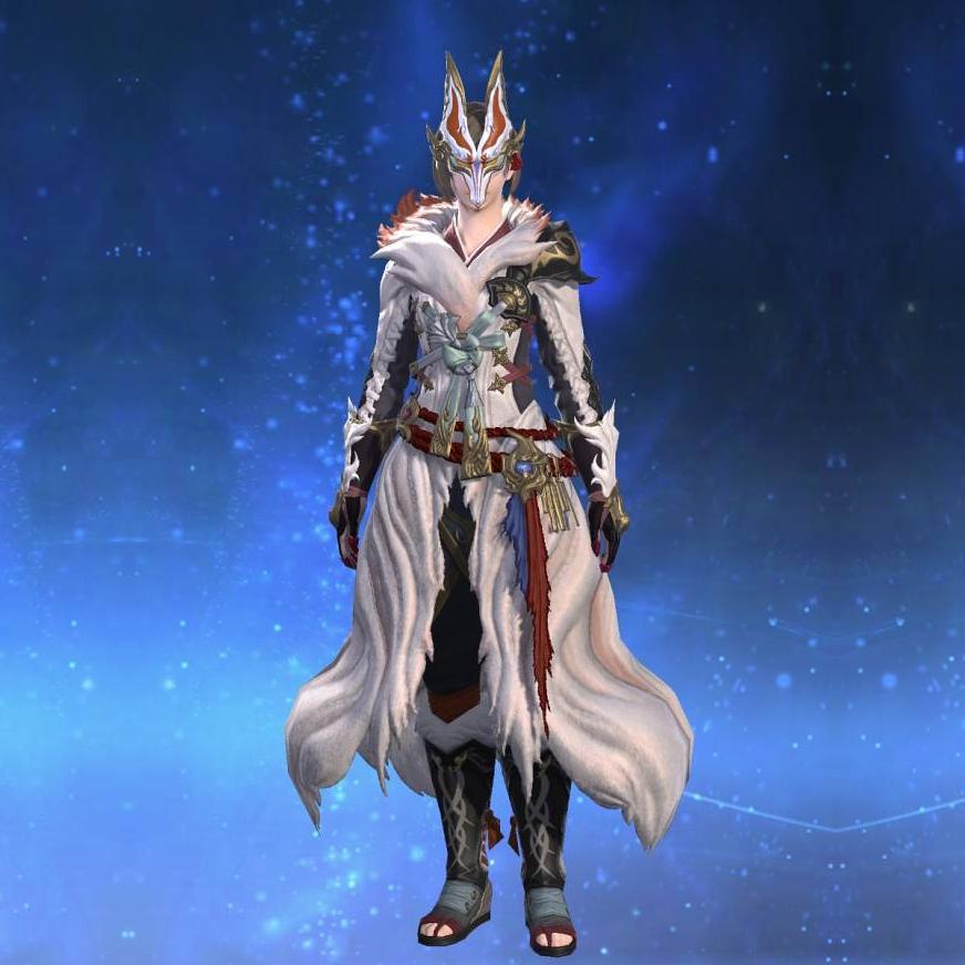 白狐装束's gearset image female.