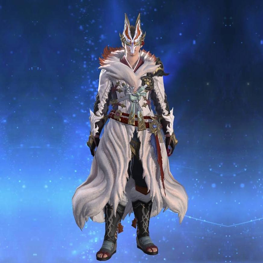 白狐装束's gearset image male.