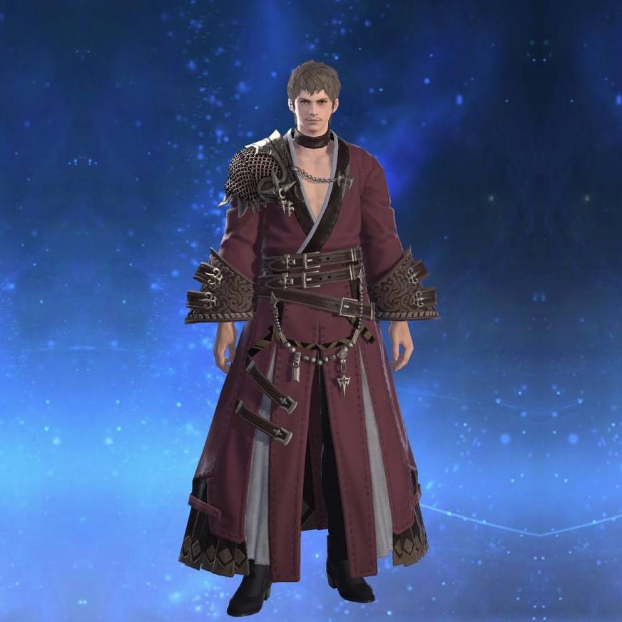 羅刹羽織【弓士】【改】's gearset image male.