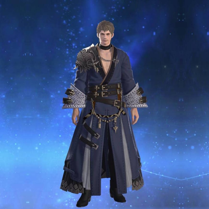 羅刹羽織【拳士】【改】's gearset image male.